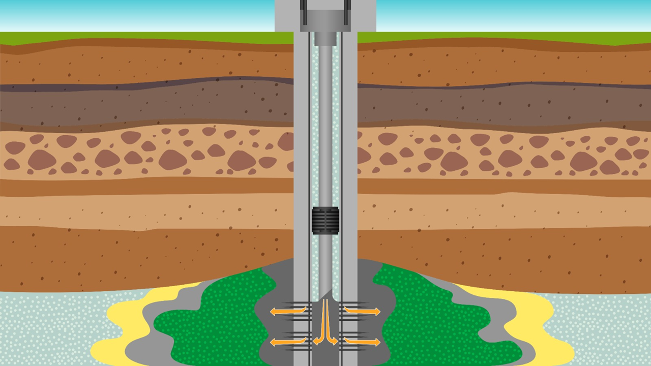 Видеоролик «Щадящее глушение скважины составом «Полифрос»